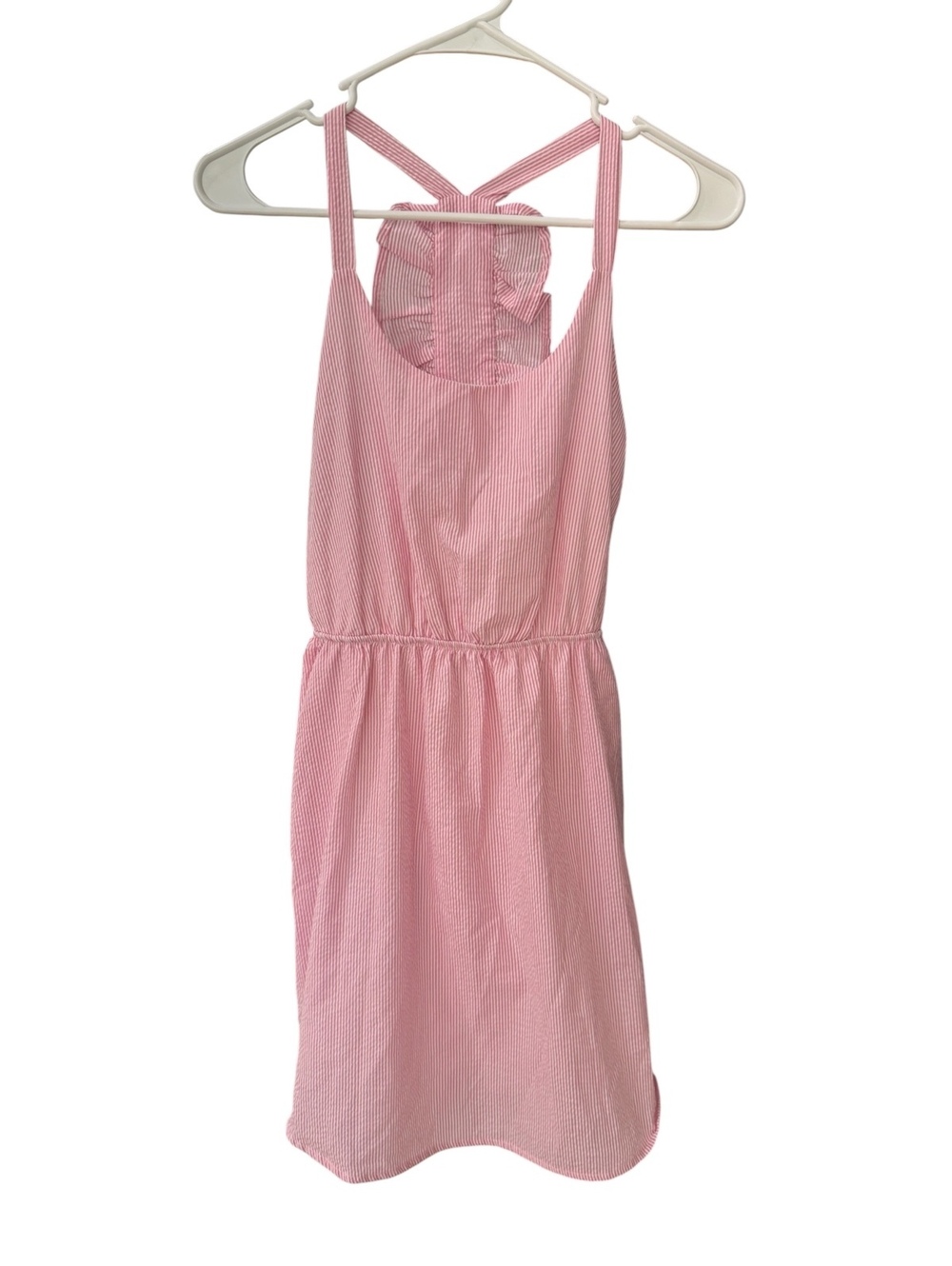 Pink and White Seersucker Dress - Picture 2 of 5